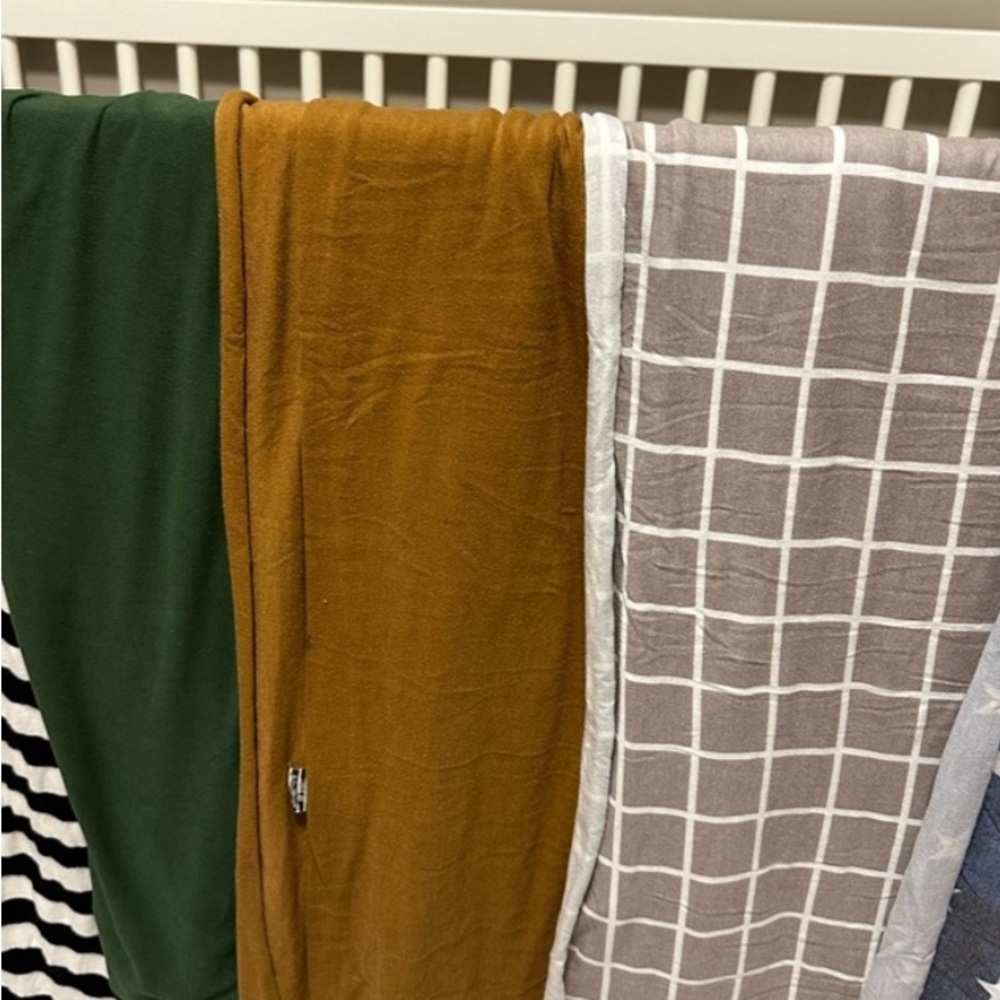 Lot of 3 copper pearl swaddles